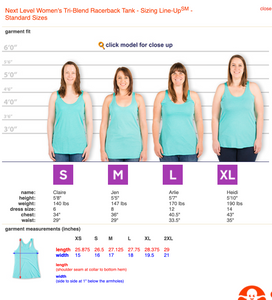 Racerback Tank (heather white)
